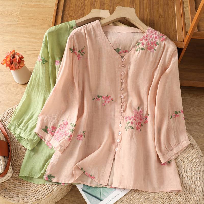 Pure Cotton Top With Elegance Embroidered Top