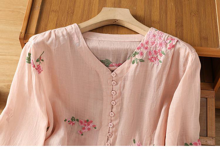 Pure Cotton Top With  Elegance Embroidered Top